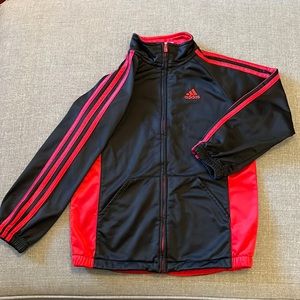 Boys Full Zip Addidas Track Jacket - Size 7